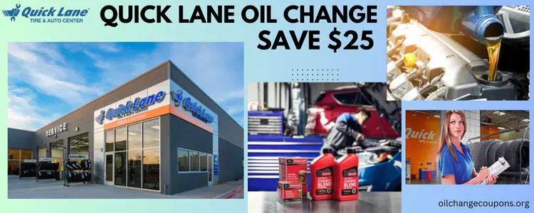 Save $25 - Quick lane oil change service